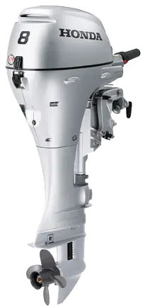 Honda 8Hp Portable Outboard | Tiller, Manual Start, 20" Shaft | Bf8dk3lha 1
