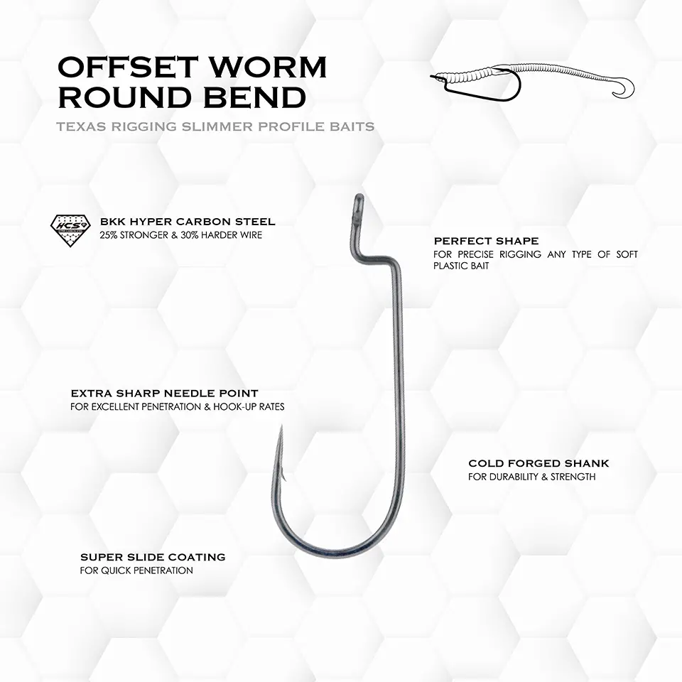 Armor Point Offset Worm Round Bend Hook 1