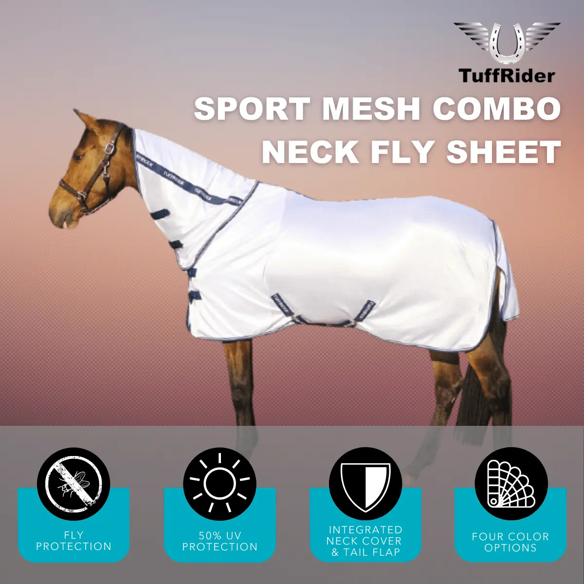 Tuffrider Sport Mesh Combo Neck Fly Sheet 4