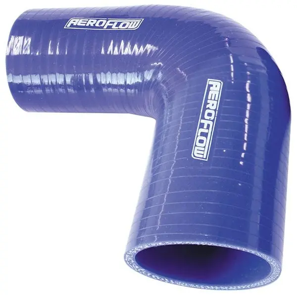 Gloss Blue 90° Silicone Hose Reducer – 3-1/4" To 2-3/4", Heat-Resistant 1
