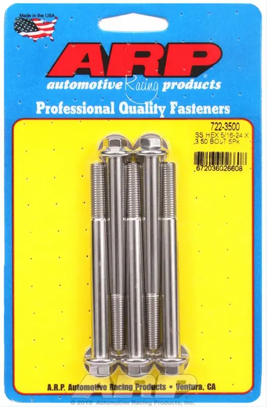 Arp Stainless Steel Exhaust Header Bolts – Corrosion-Resistant (722-3500) 1