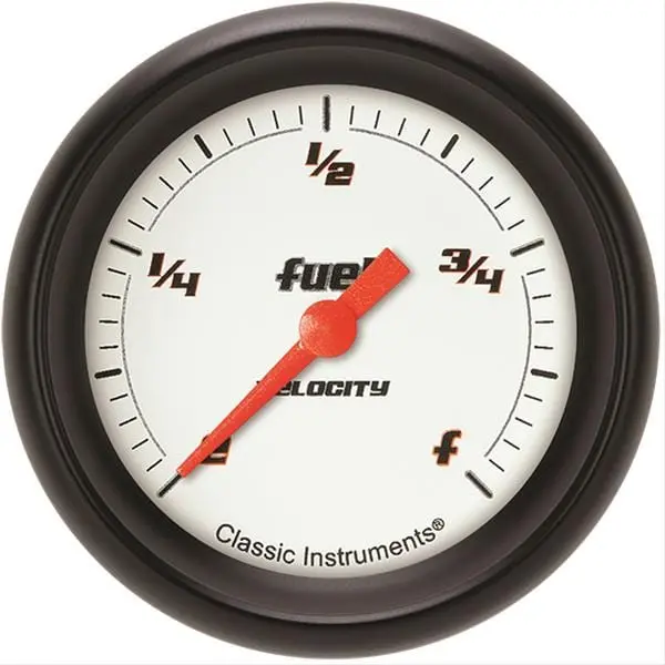 Classic Instruments Velocity Series Gauges – Black Face With White Needle, Modern Analog Readouts 1