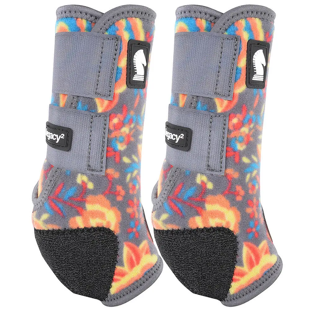 Classic Equine Legacy2 System Front Pattern Boots Pair Wildflower 2