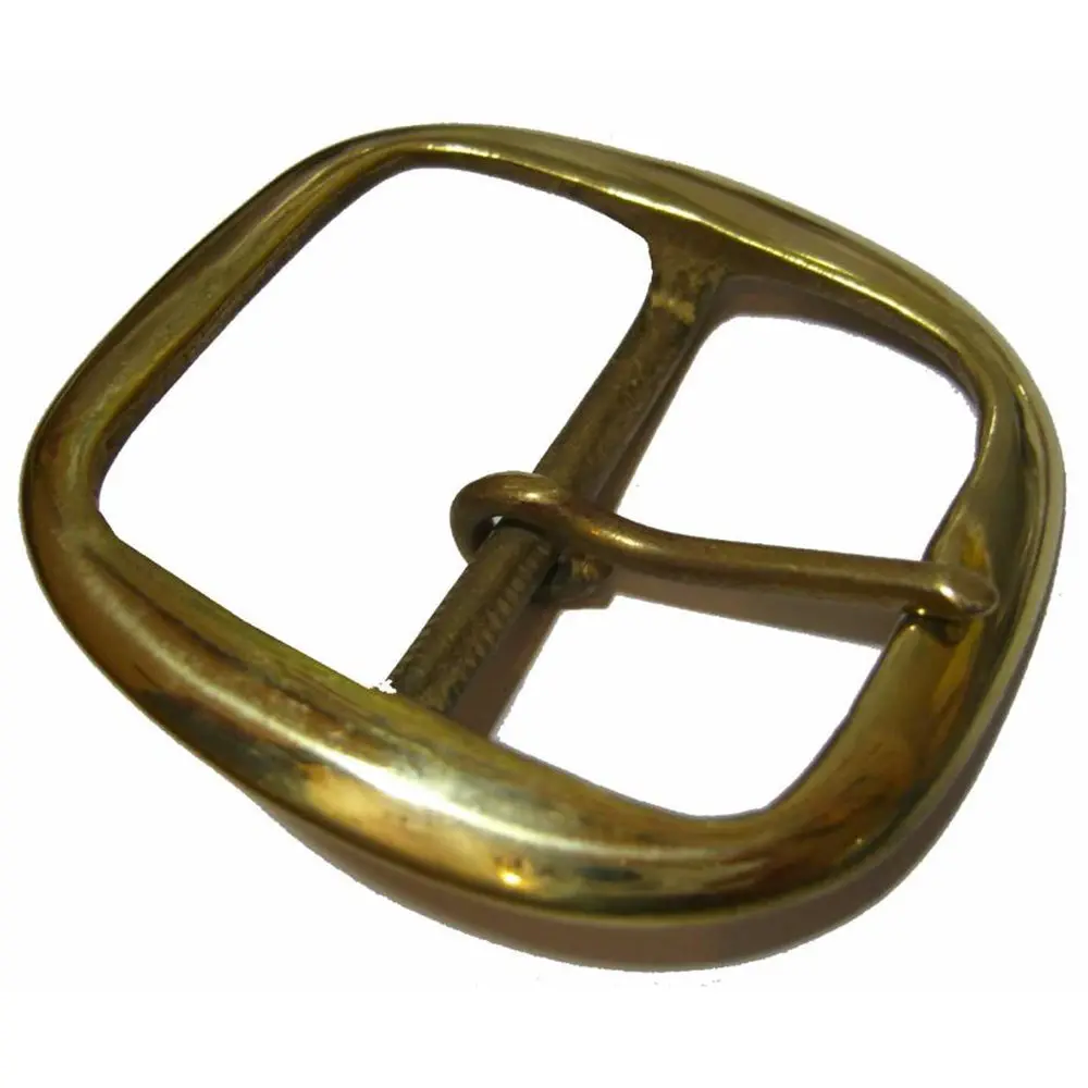 Hilason 1-1/4" Western Solid Brass Center Bar Belt Buckle – High-Polished Replacement Hardware 1