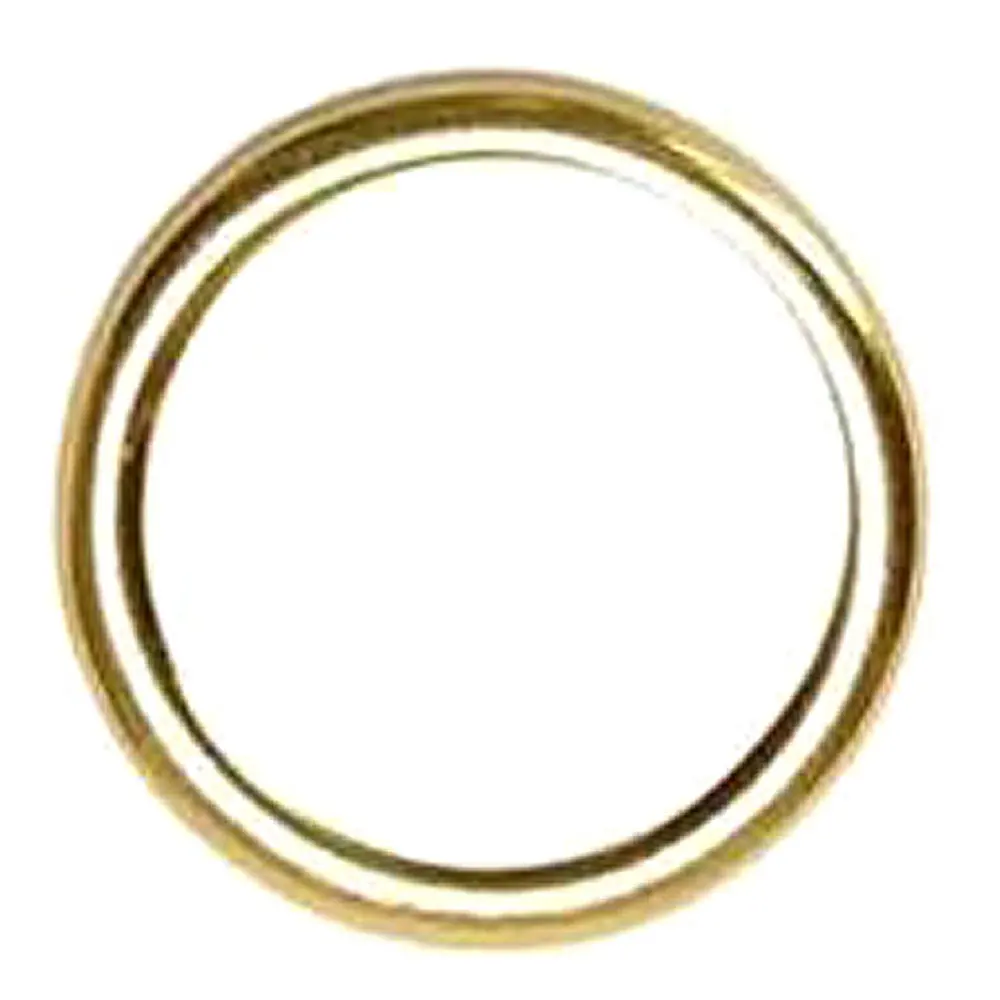 Hilason Western Horse Tack Weld Wire Ring Brass Plated 1