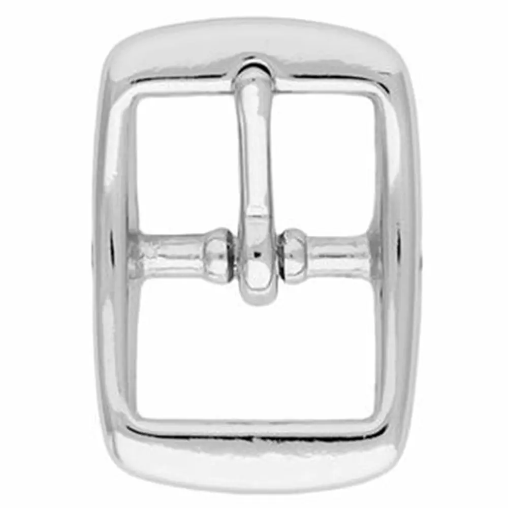 1" Nickel Plated Die Cast Double Center Bar Horse Tack Buckle – Heavy Duty Replacement Hardware 4