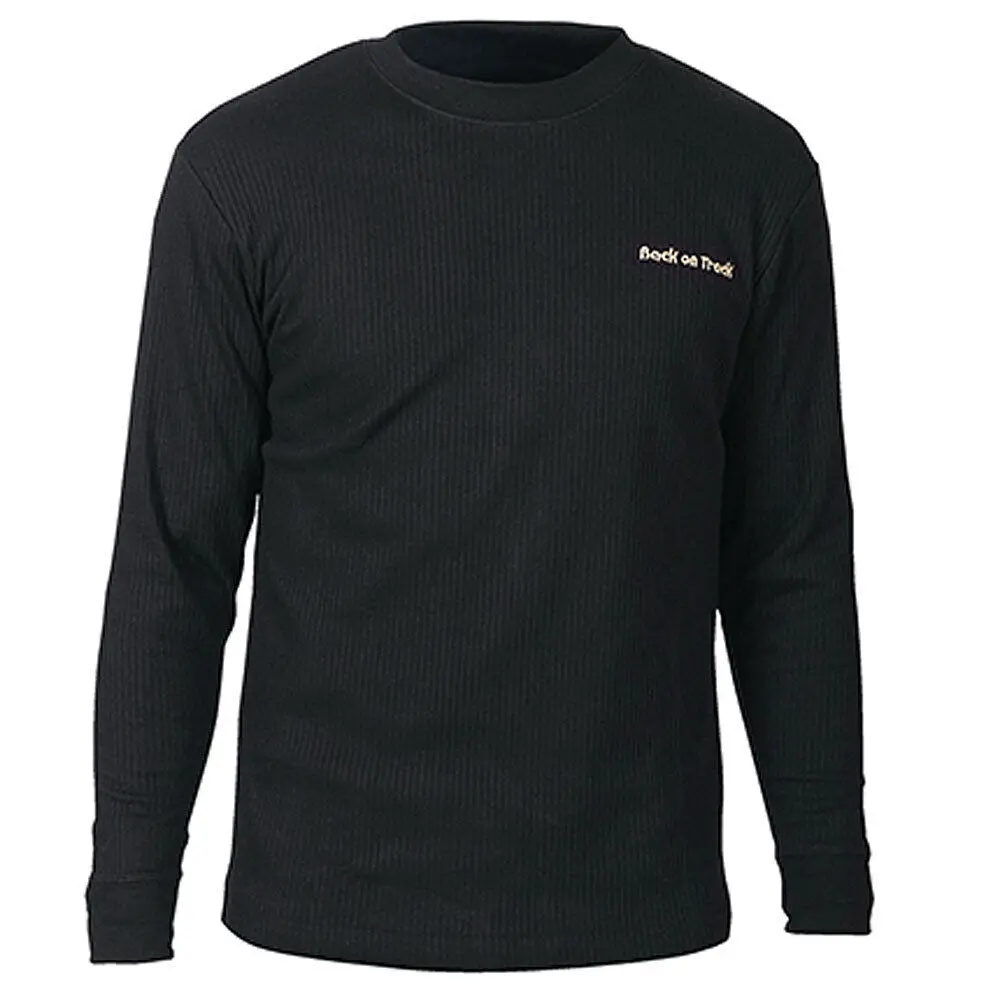 Medium Back On Track Long Sleeve Shirt Cotton/Polyester Black 1