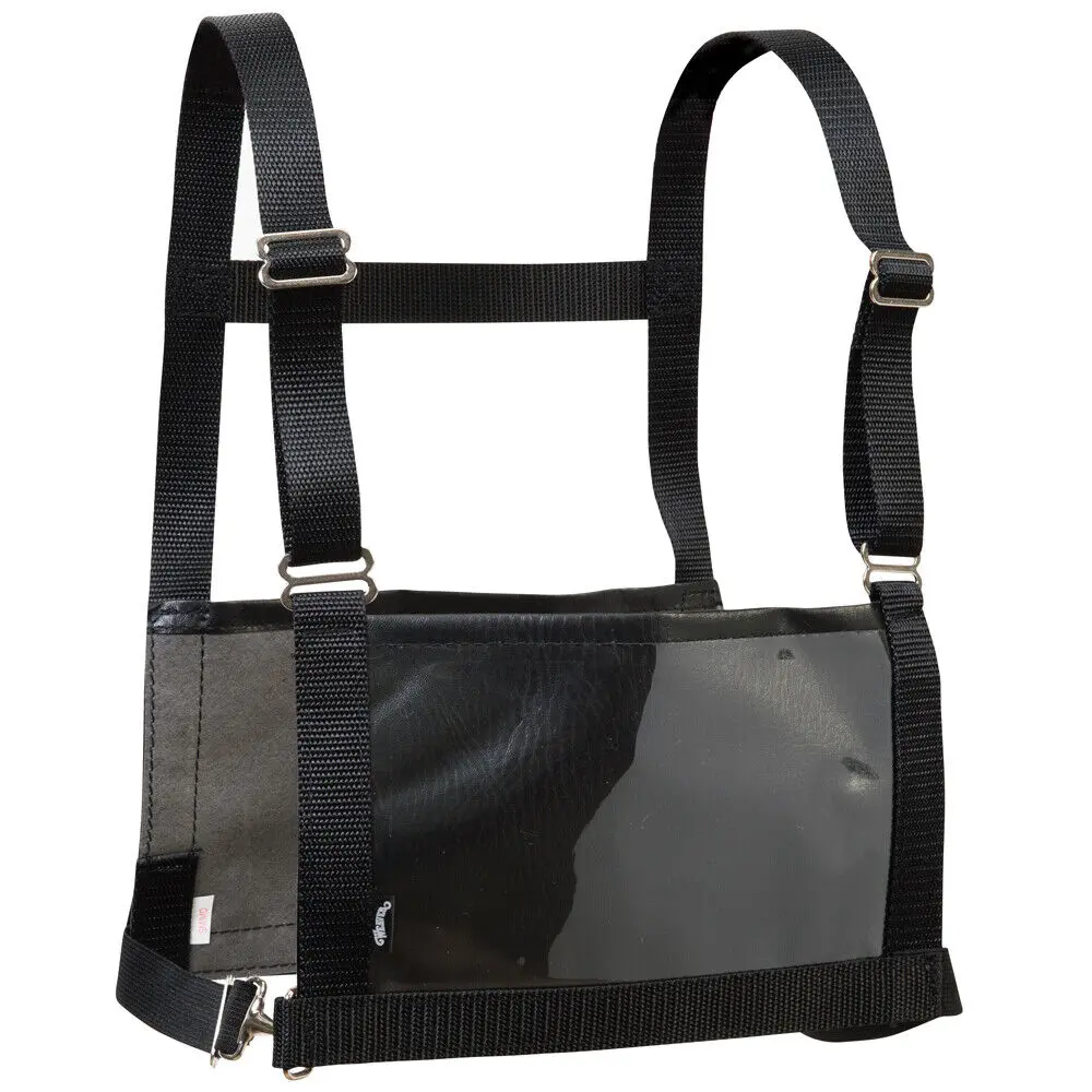 Medium Large Weaver Leather Show Number Harness Nylon Adult Black 1