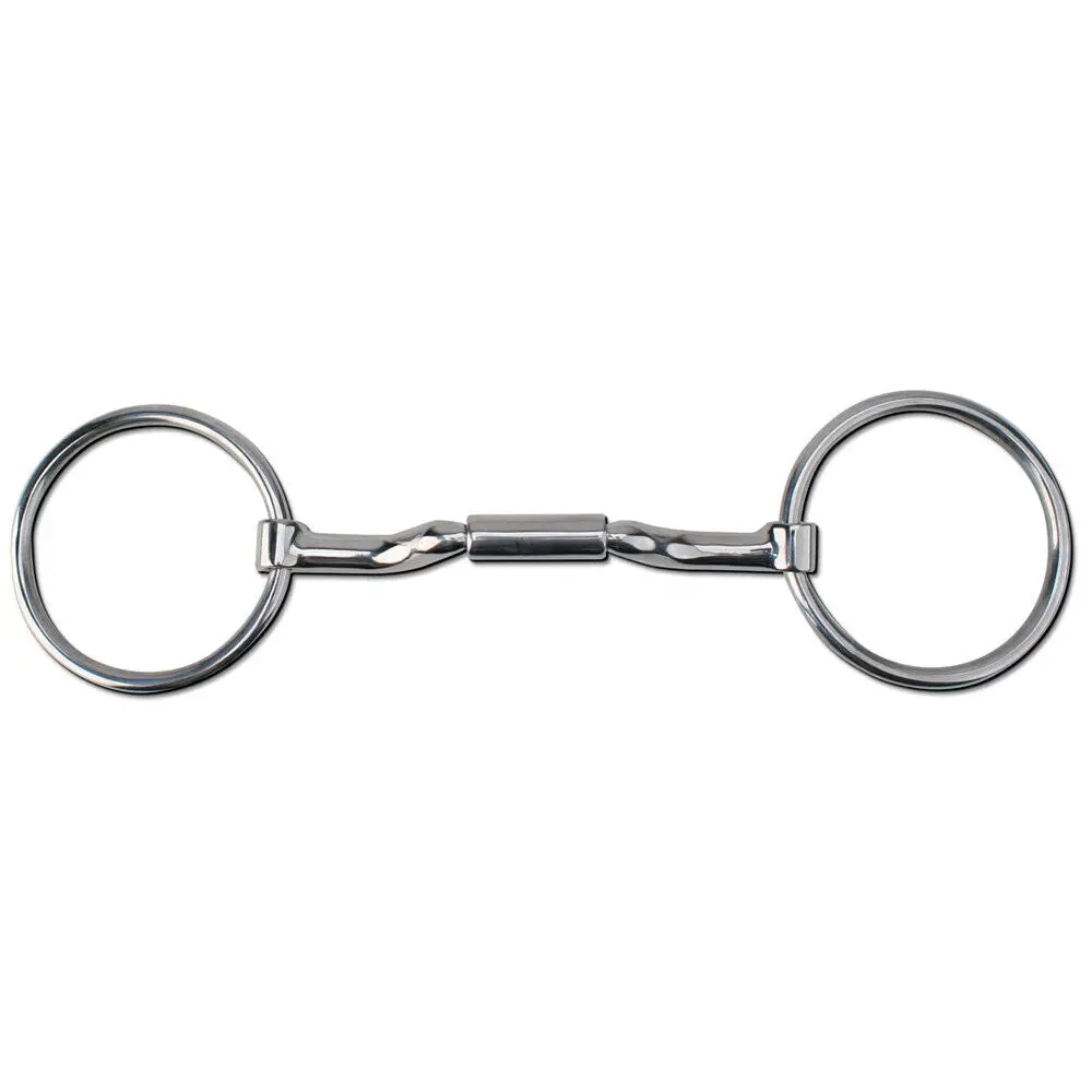 Myler Loose Ring Mullen Forward Tilt Low Ported Barrel Horse Bit Mb 36 1