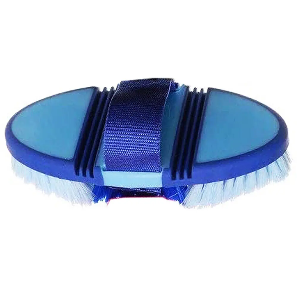 Royal Blue Tough1 Tack Horse Grooming Great Grips Flex Finishing Brush 1