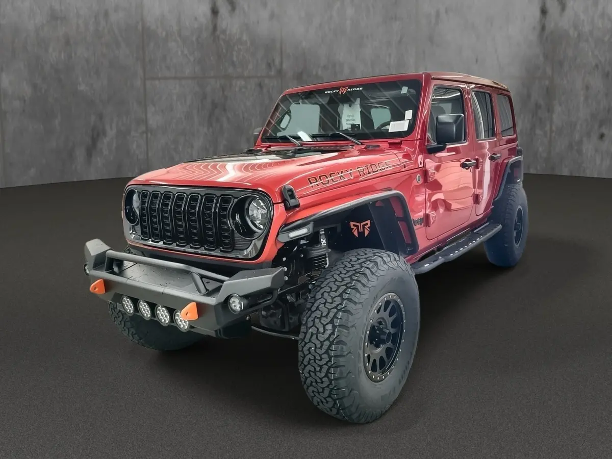 2025 Jeep Wrangler Unlimited 4X4 Rocky Ridge Premium Lifted Truck 1