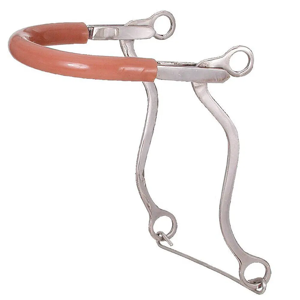 Tough 1 Kelly Silver Star Horse Hackamore Bit W/ Rubber Tubing 1
