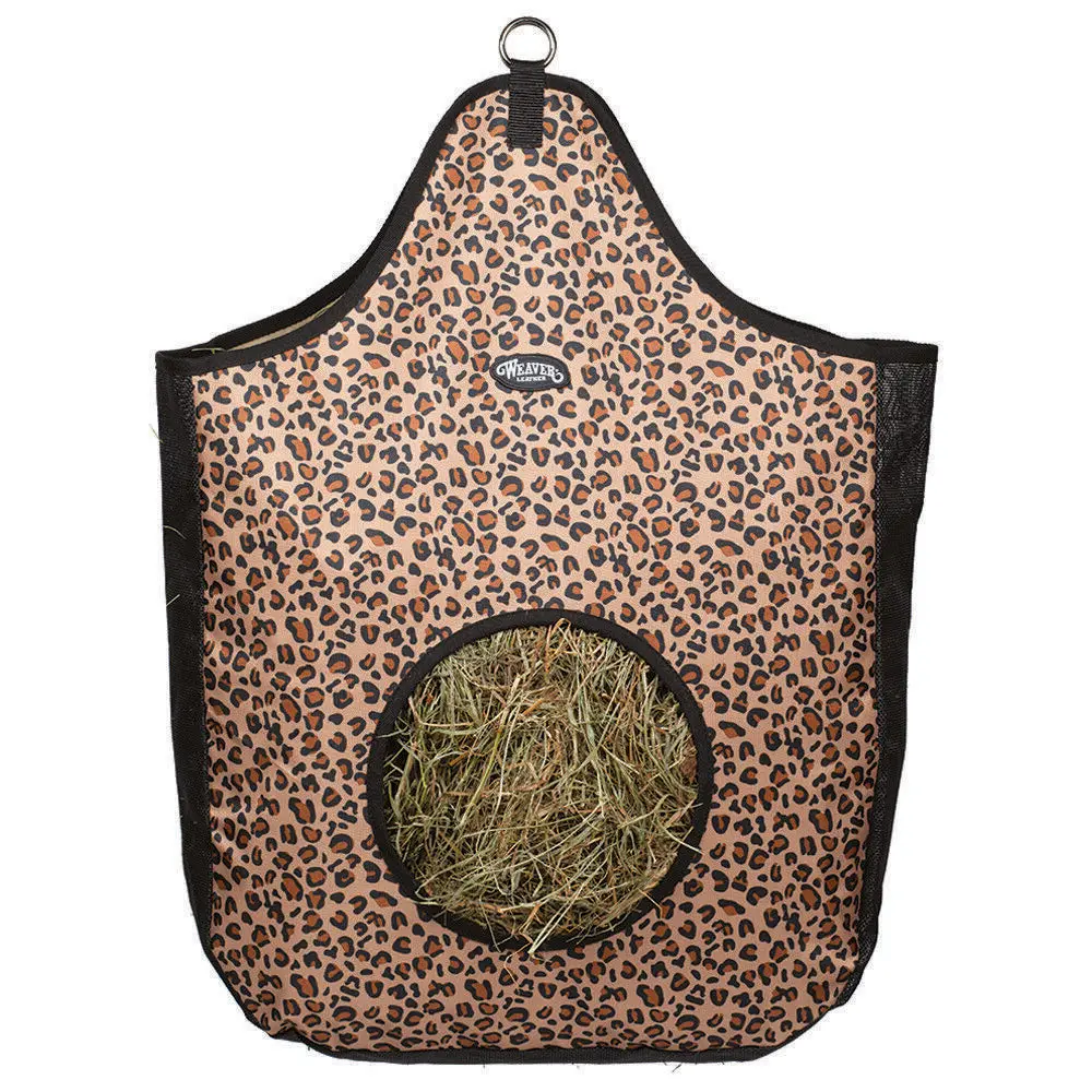 Weaver Horse Hay Bag Easy Snap Attachment Leopard 1
