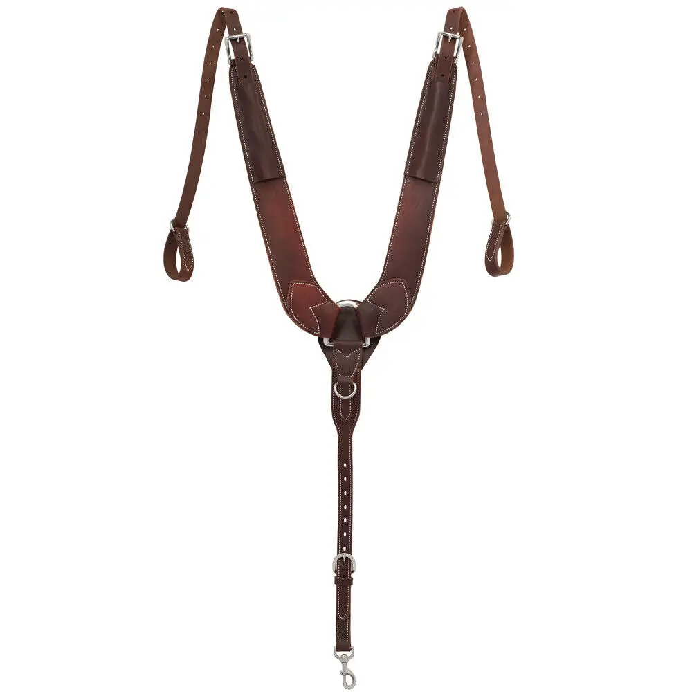 Weaver Horse Leather Breast Collar Pulling Tack Brown 1