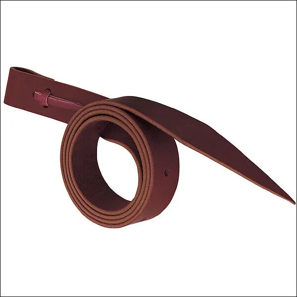 Weaver Latigo W/ Holes Burgundy Leather Hosre Cinch Straps 1-1/4 Inch X 72 1
