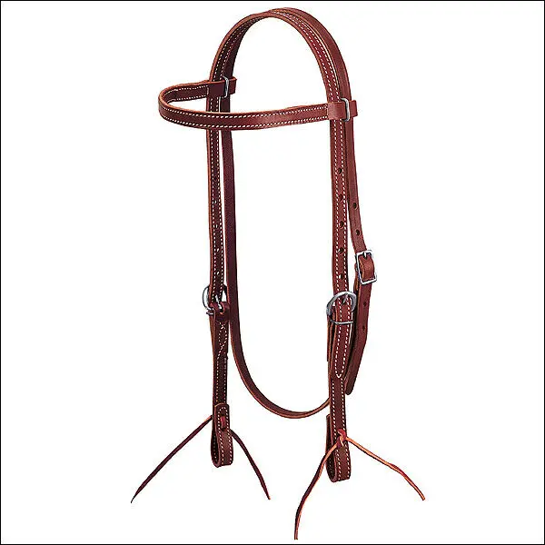 Weaver Leather Brown Latigo Horse Browband Headstall 1