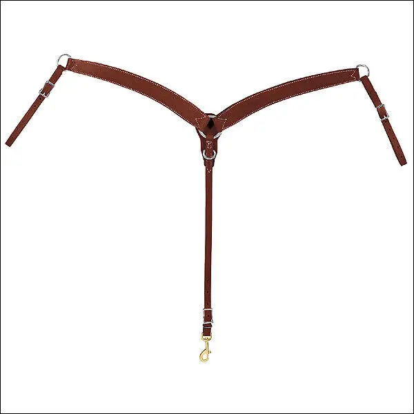 Weaver Sunset Horizons Contoured Ring-In-Center Leather Horse Breast Collar 1