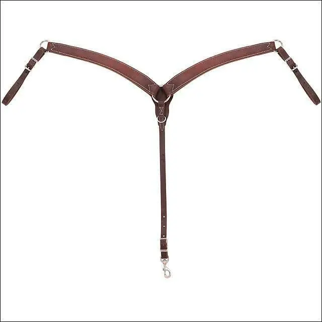 Weaver Working Cowboy Contoured Horse Harness Leather Breast Collar Chestnut 1