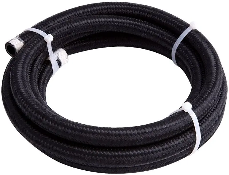 Afr 450 Series Lightweight Black Braided -7An Hose, 2-Meter Length 1