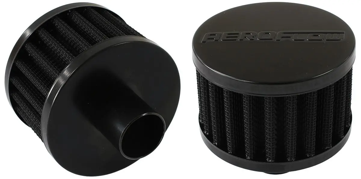 Black Push-In Crankcase Breather Cap – Durable Anodized Aluminum Ventilation Plug 1