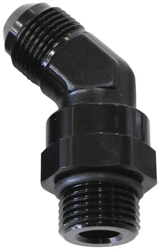 Af945-06-08Blk 45° Orb Swivel To Male Flare Adapter – -8 To -6 1