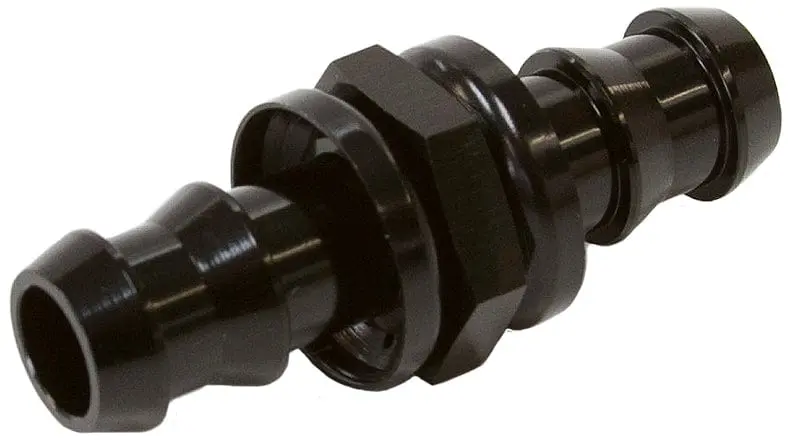 -6 To -8 An Male-To-Male Barb Push-Lock Adapter – Black Anodized (Af410-08-06Blk) 1