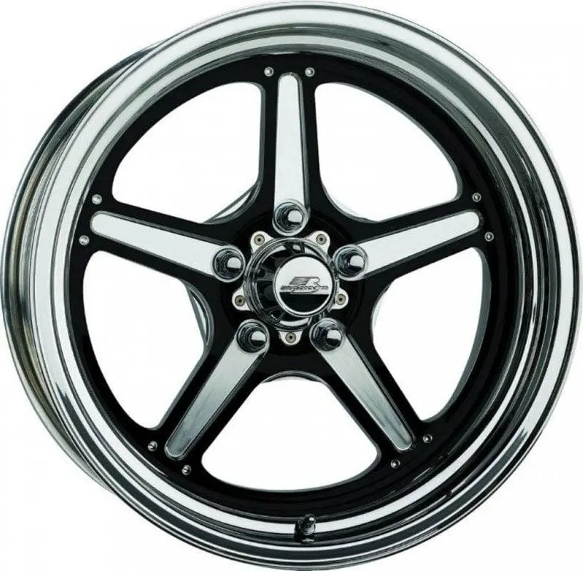 Street Lite Bsbrs035106145N 15X10 Black Drag Racing Wheel 1