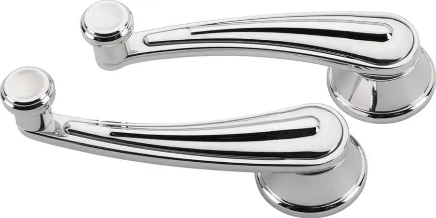 Polished Rail Interior Window Crank Handle – Classic Oem-Style Replacement 1