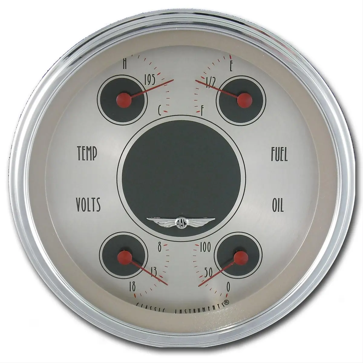 Classic Instruments Nickel Series Gauge Set – All-American Design (An75Slc) 1
