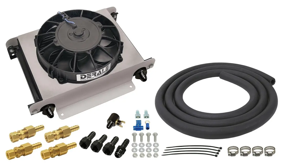 Derale 13960 Hyper-Cool Remote Transmission Or Oil Cooler With Integrated Fan 1