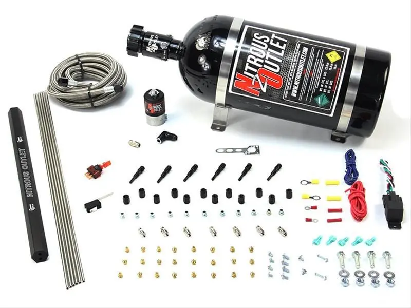 Nitrous Outlet E85-Compatible Nitrous Oxide System Kit (00-10475-E85-H-R-00) 1