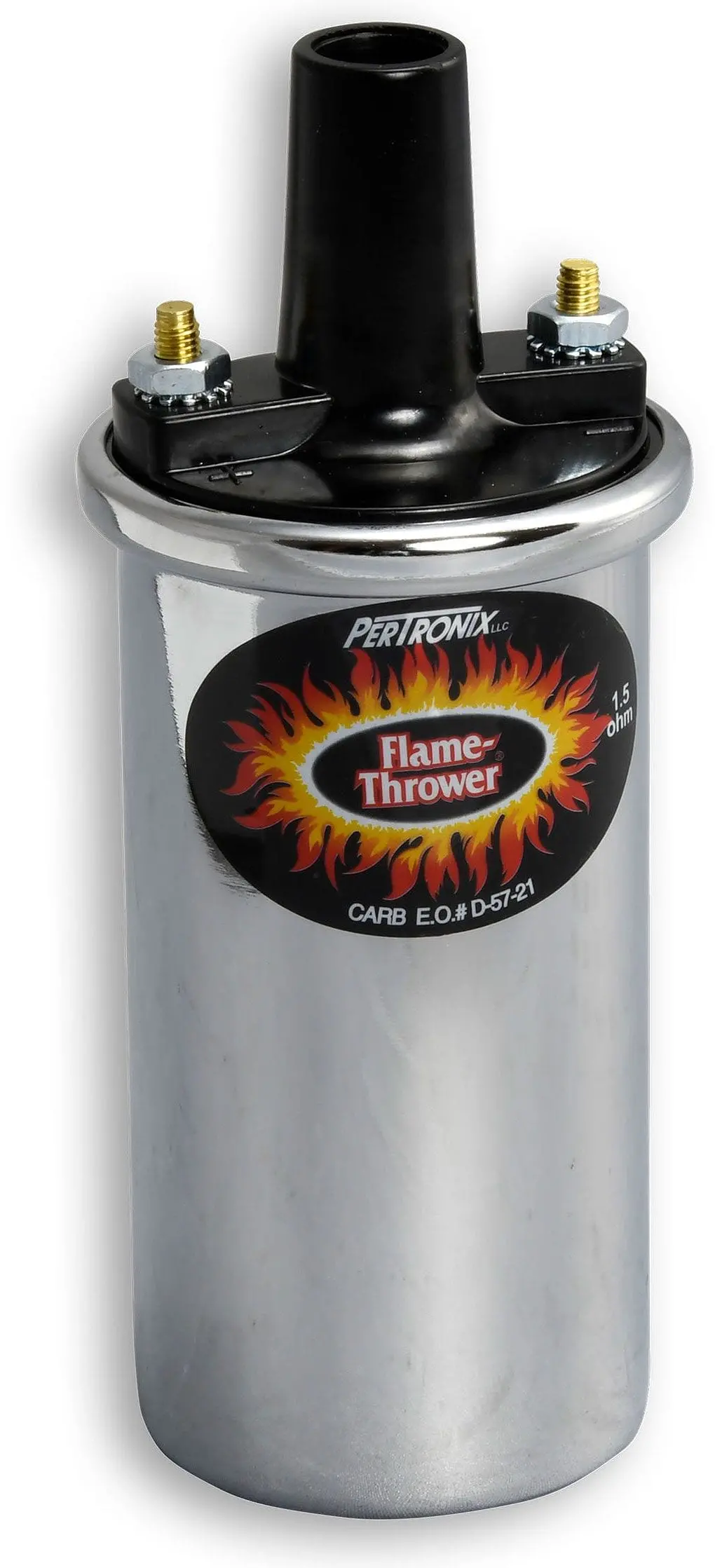 Pertronix Flame-Thrower Chrome Canister Ignition Coil – Path40001 1