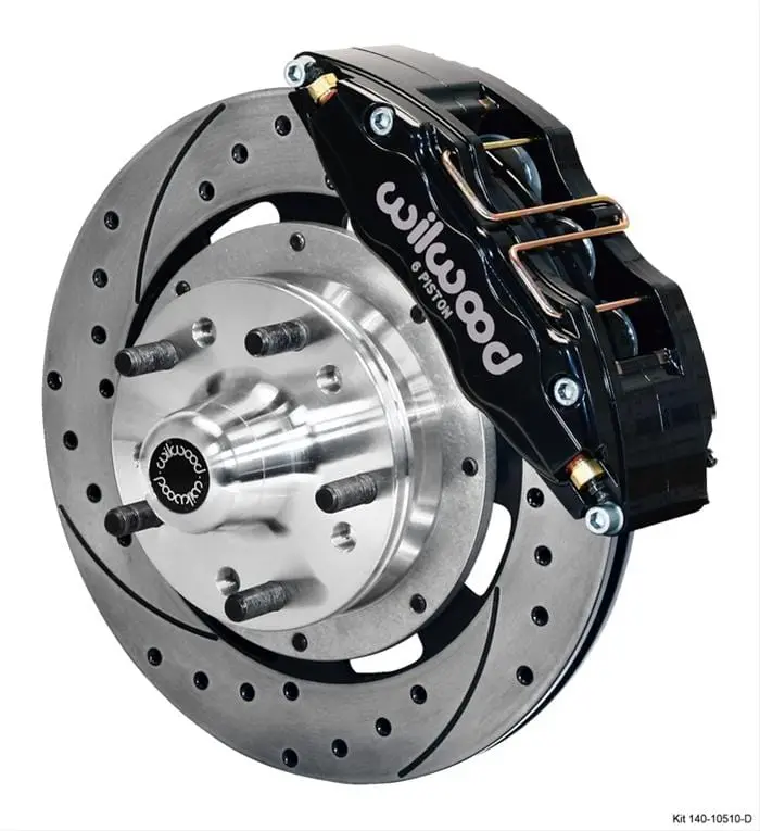 Wilwood Forged Dynapro 6-Piston Front Brake Kit – Big Brake Conversion (140-12836-D) 1